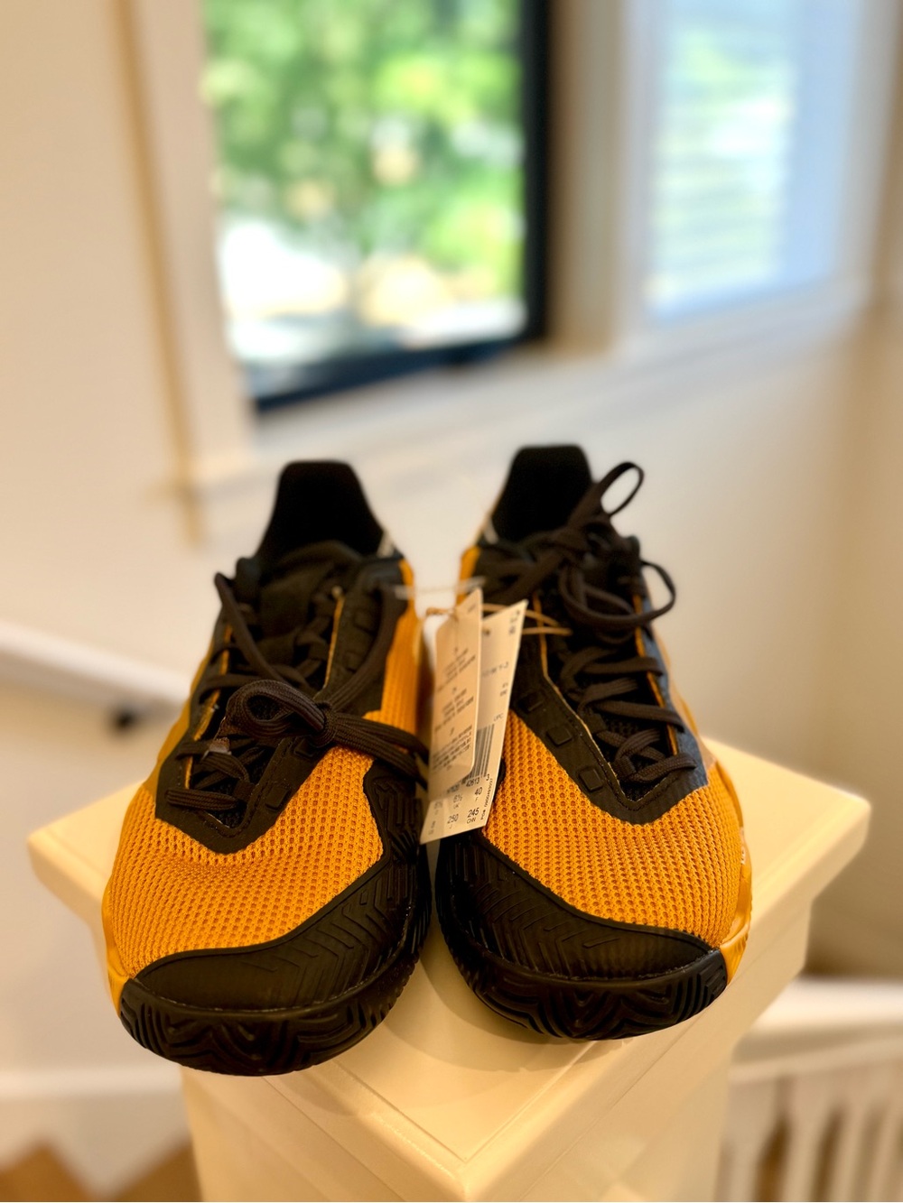 NWT Adidas Y-3 Adizero Ubersonic 13 Tennis Shoes Mustard Yellow